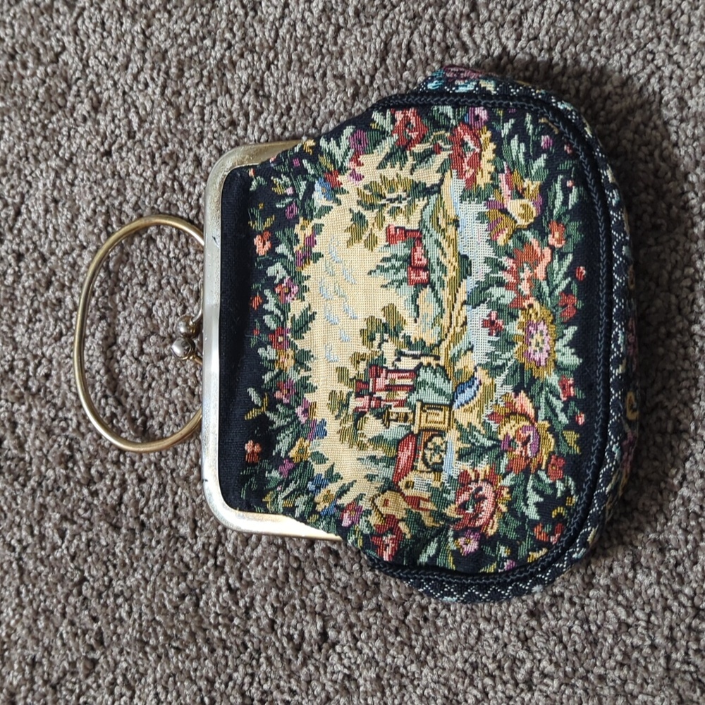 Vintage Evening Purse Embroidered